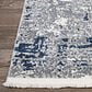 Couristan Marblehead Breccia 3"11" x 5"11" Blue and Grey Area Rug, , large