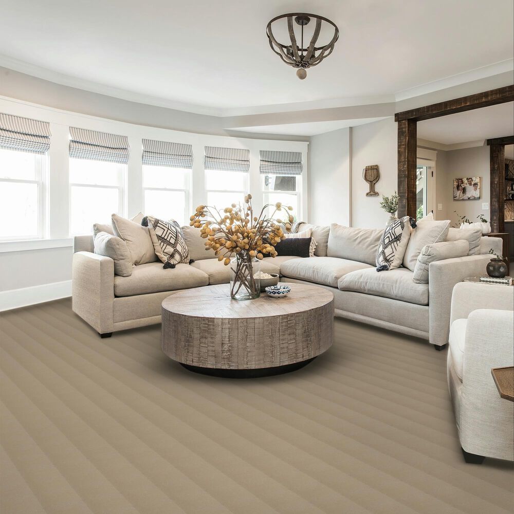 Karastan Subtle Shades Carpet in Carved Ivory, , large