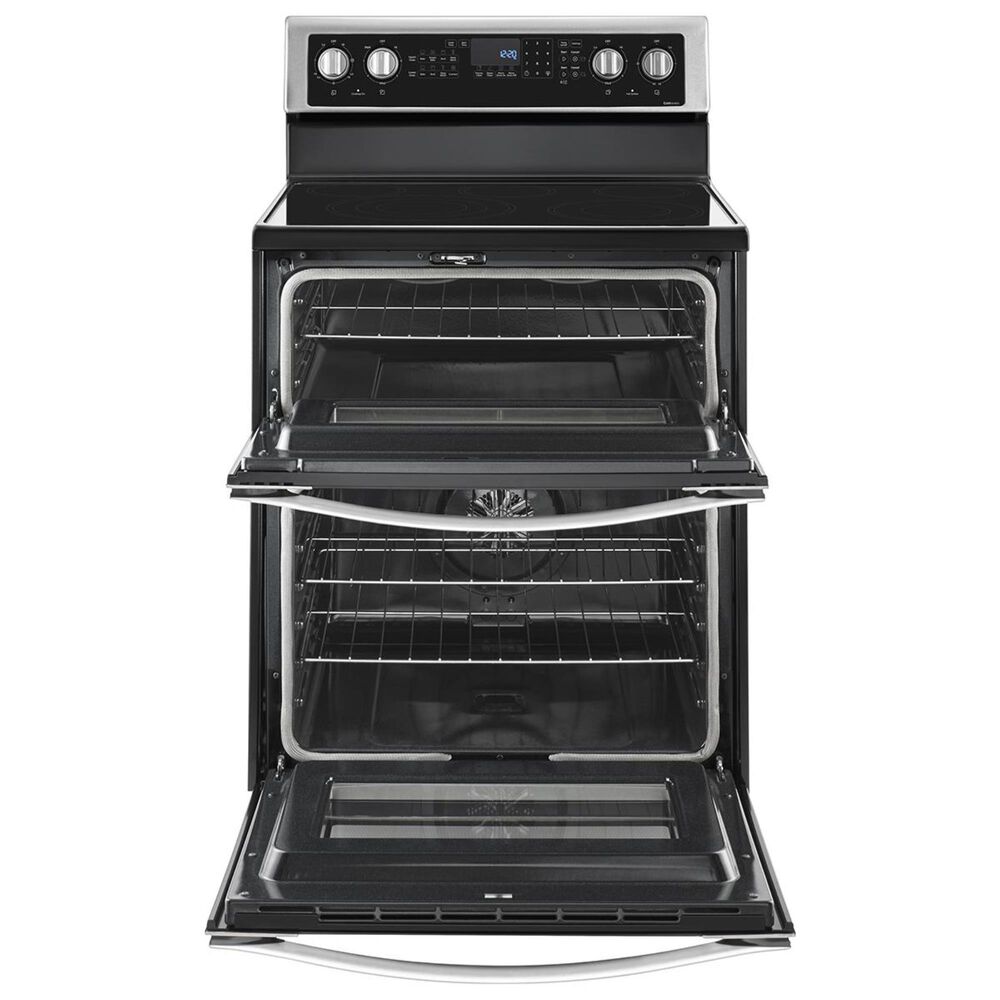 Whirlpool 6.7 Cu. Ft. Freestanding Electric Double Oven Range with Convection in Stainless Steel, , large
