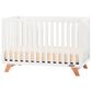 Foundations Worldwide Soho Convertible Crib in Matte White and Natural, , large