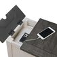 Martin Svensson Home Monterey Power Chairside Table in White Stain and Grey, , large
