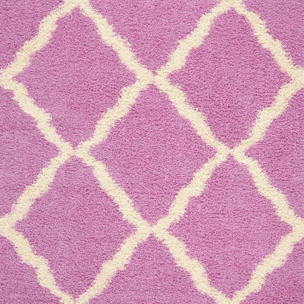 Safavieh Dallas Shag SGD257I-3 3&#39; x 5&#39; Pink/Ivory Area Rug, , large