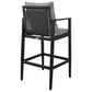 Armen Living Grand Patio Bar Stool in Dark Gray, , large