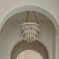 Mitzi Lighting Tiffany 1-Light Chandelier in Aged Brass, , large