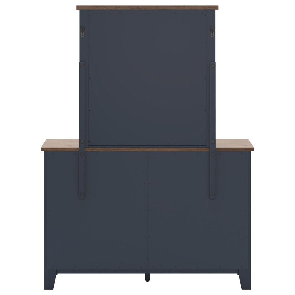 Ashley Landocken 5-Piece Full Bedroom Set in Brown and Blue, , large