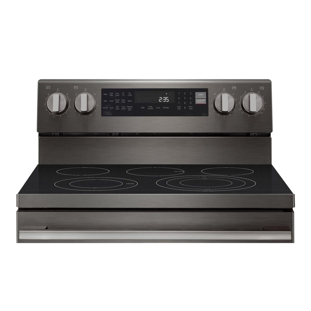 LG 6.3 Cu. Ft. Freestanding Electric Range in PrintProof Black Stainless Steel, , large