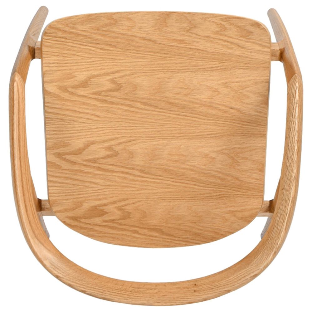 Jennifer Taylor Home Simeon Arm Chair in Warm Natural Brown, , large