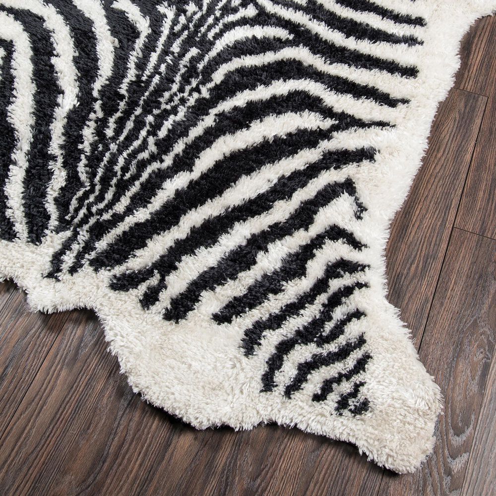 Novogratz Kalahary KAL-1 Black 5' x 7'6" Area Rug, , large