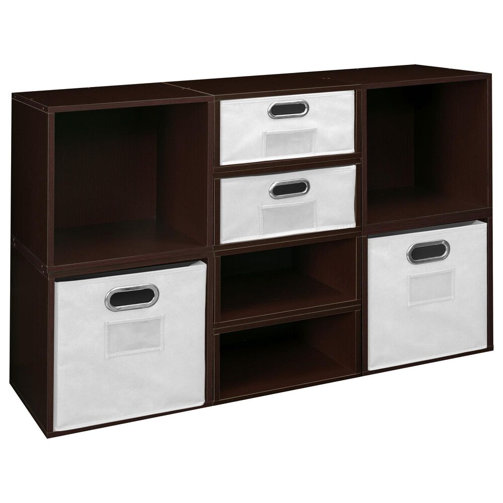 Regency Global Sourcing Niche Cubo 8-Piece Storage Set in Truffle/White, , large