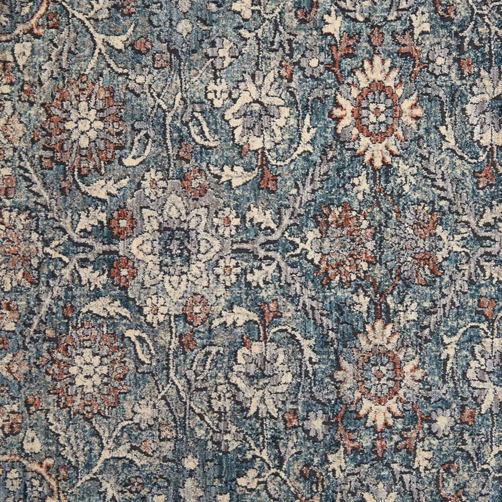 Feizy Marquette 4&#39; x 5&#39;3&quot; Blue and Rust Area Rug, , large