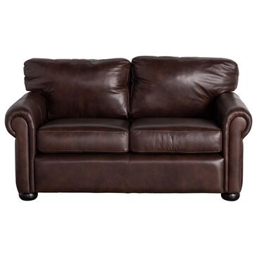 Vintage Leather Leather Loveseat  in Anfield Dark Brown, , large