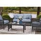 Ashley Bridges Beach 4-Piece Patio Conversation Set in Gray, , large