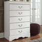 Ashley Anarasia 5 Drawer Chest in White, , large