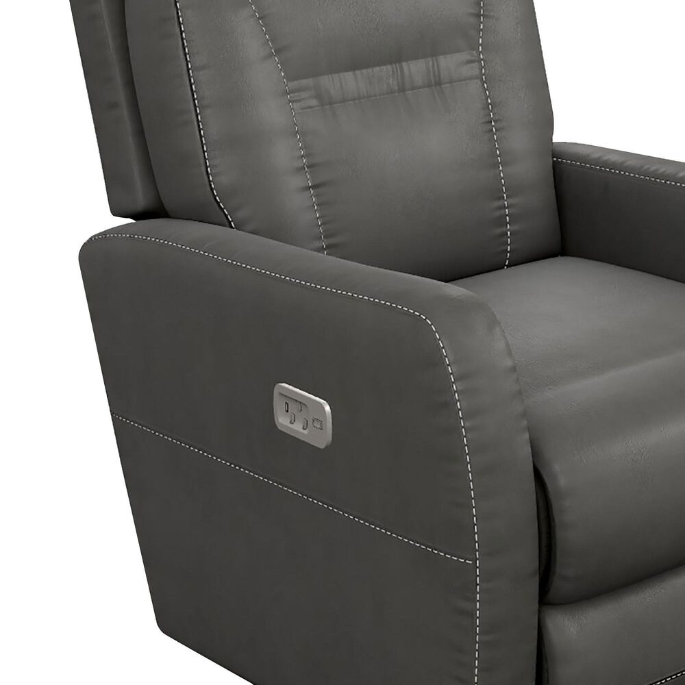 La-Z-Boy Lennon Power Rocker Recliner with Tall Base in Elite Charcoal, , large