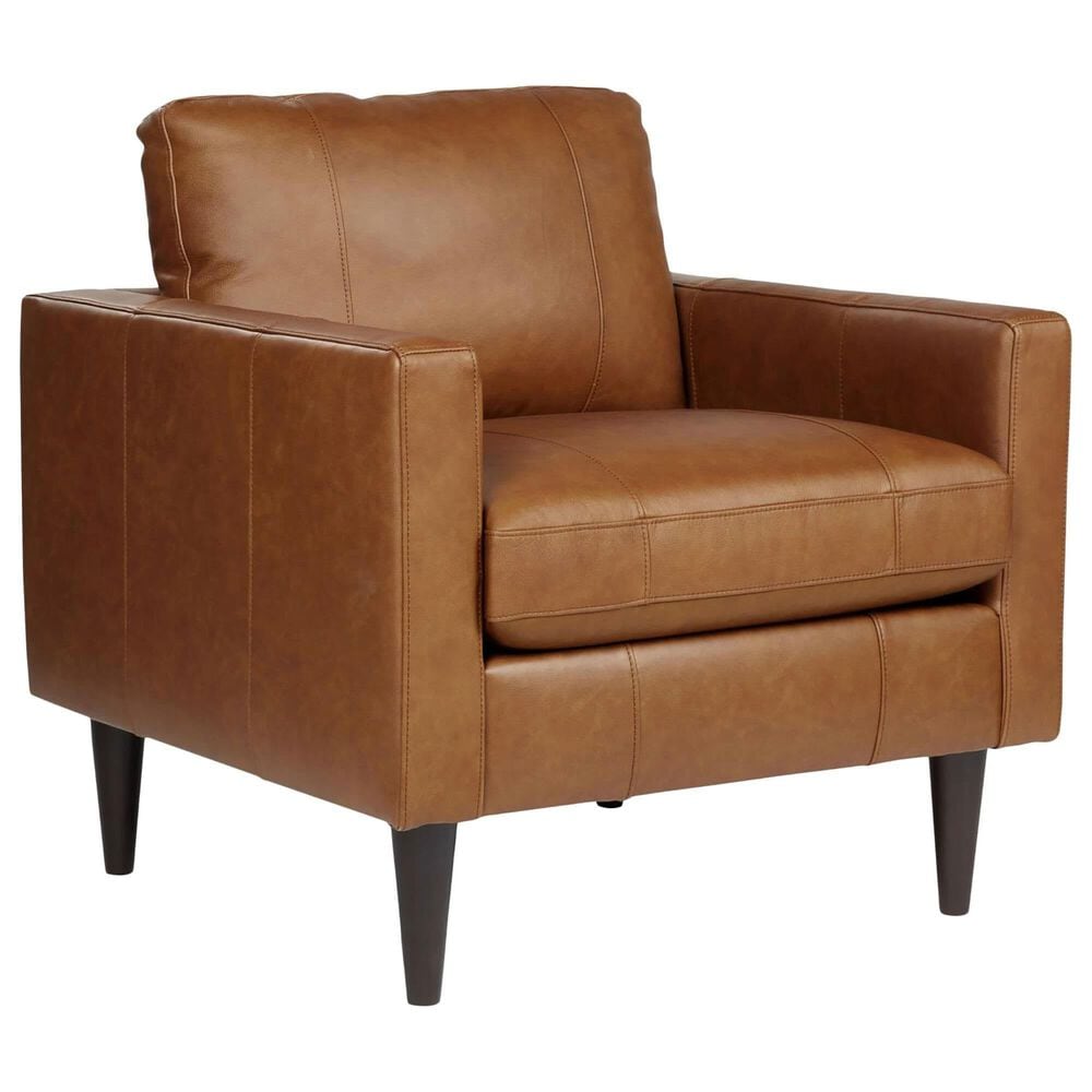 Best Home Furnishings Trafton Stationary Chair and Ottoman Set in Brosmer Rust, , large