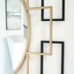 Ashley Oceanal Accent Wall Mirror in Black and Gold, , large