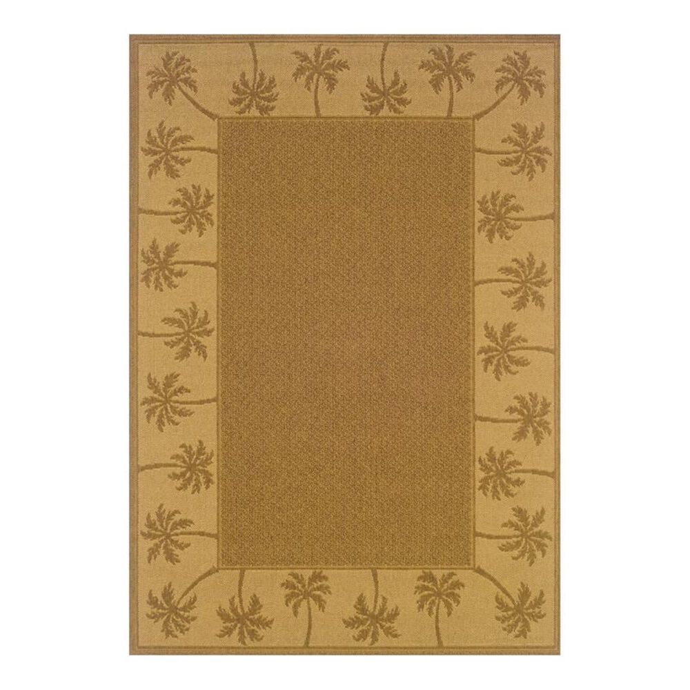Oriental Weavers Lanai 606M7 7'10" Round Tan Area Rug, , large