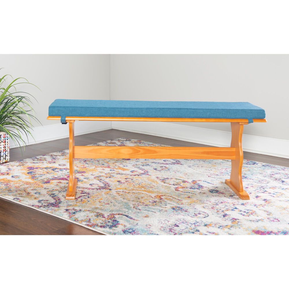 Linon Home Decor Chelsea 4-Piece Cushion Set in Blue, , large