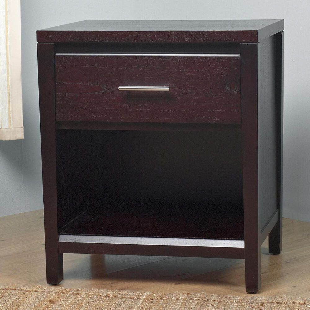 37B Nevis 1 Drawer Nightstand in Espresso, , large