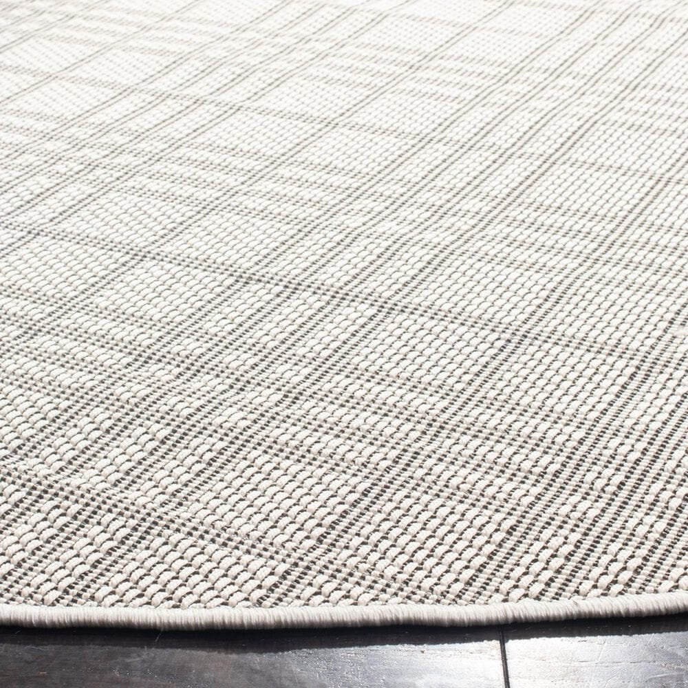Safavieh Bermuda BMU802A 5&#39; Round Ivory and Light Grey Indoor/Outdoor Area Performance Rug, , large