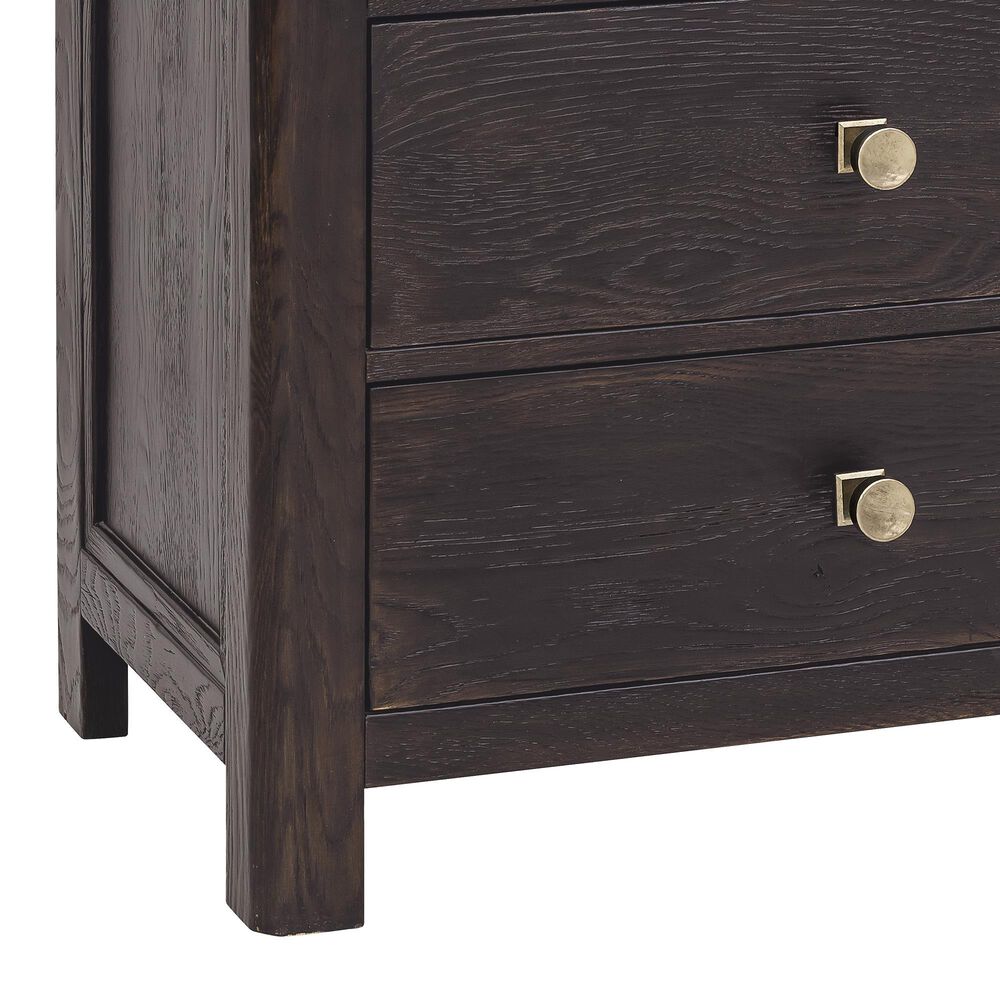 Hooker Furniture Driftwood King Panel Bed with Two Nightstands in Burnt Timber, , large