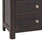 Hooker Furniture Driftwood King Panel Bed with Two Nightstands in Burnt Timber, , large