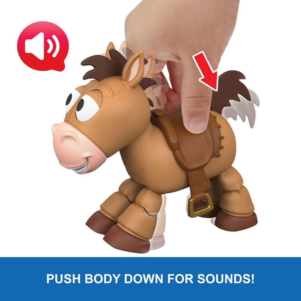 Pixar Toy Story 5 7.5" Lil Partner Bullseye Posing Horse Action Figure with Sounds, , large