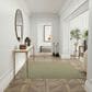 Nourison Courtyard Ivory and Green 6" Square Indoor/Outdoor Area Rug, , large