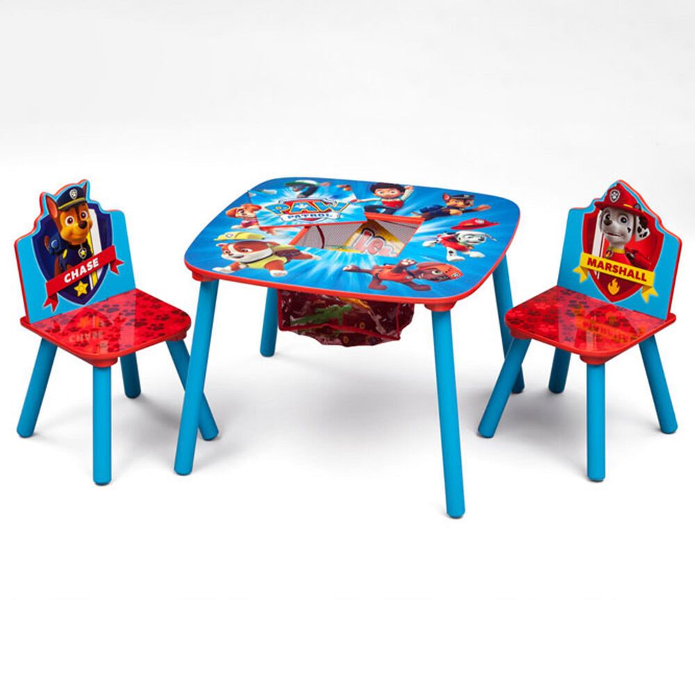 Delta PAW Patrol 3-Piece Table and Chair Set in Blue and Red, , large
