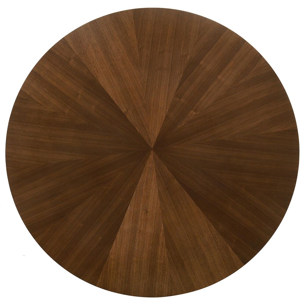 Blue River Cirque and Rowan 5-Piece Round Dining Set in Walnut, , large