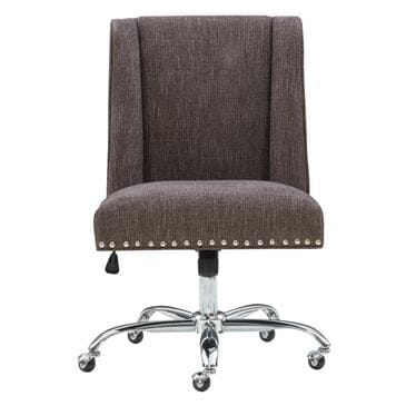 Linden Boulevard Draper Office Chair in Charcoal, , large