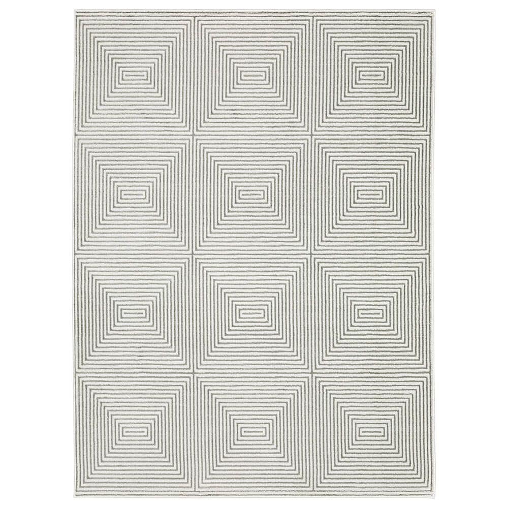 Oriental Weavers Montecito Illusion 9"10" x 12"10" Gray Area Rug, , large