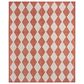 Nourison Positano Geometric Terracotta 5" x 7" Indoor/Outdoor Area Rug, , large