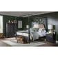 Legacy Classic Vintage Market Queen Canopy Bed in Barnwood Oak and Kettle Black, , large