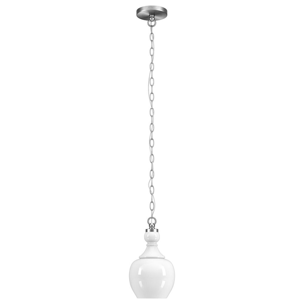 Hudson Verona 7" Pendant in Brushed Nickel, , large
