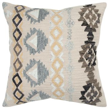 Rizzy Home Geometric 20" Down Filled Pillow in Natural, , large