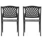 Hearth and Haven Cayman Outdoor Dining Chair in Black (Set of 2), , large