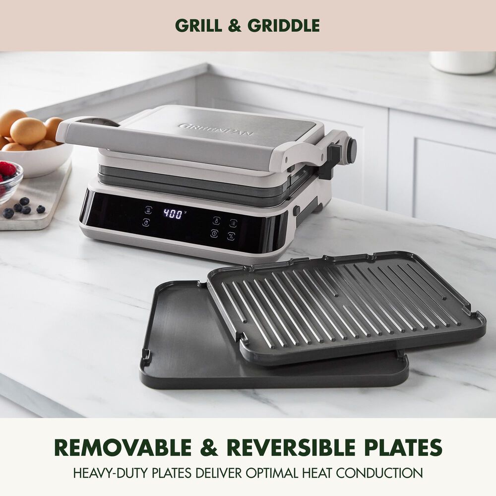 Green Pan 14.5" Advanced Contact Grill and Griddle in Clay, , large
