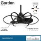 Minka-Aire Gordon 29" Ceiling Fan with LED Light in Coal, , large