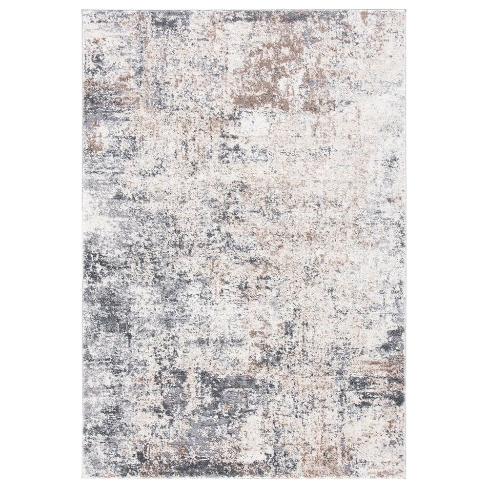 Safavieh Aston ASN705 5"3" x 7"7" Ivory and Grey Area Rug, , large