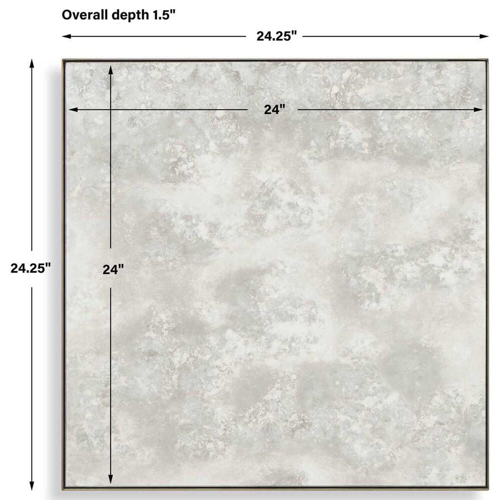 Uttermost Fredric Square Wall Mirror in Brushed Brass, , large