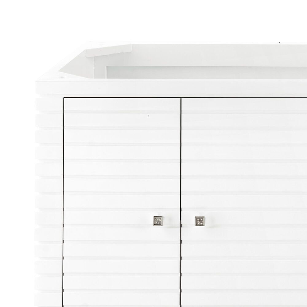 James Martin Linear 72&quot; Double Vanity Cabinet in Glossy White, , large
