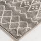 Central Oriental Corso Alvis 5" x 7"6" Grey and White Area Rug, , large