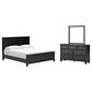 Ashley Lanolee 3-Piece Cal King Panel Bed Set in Black, , large