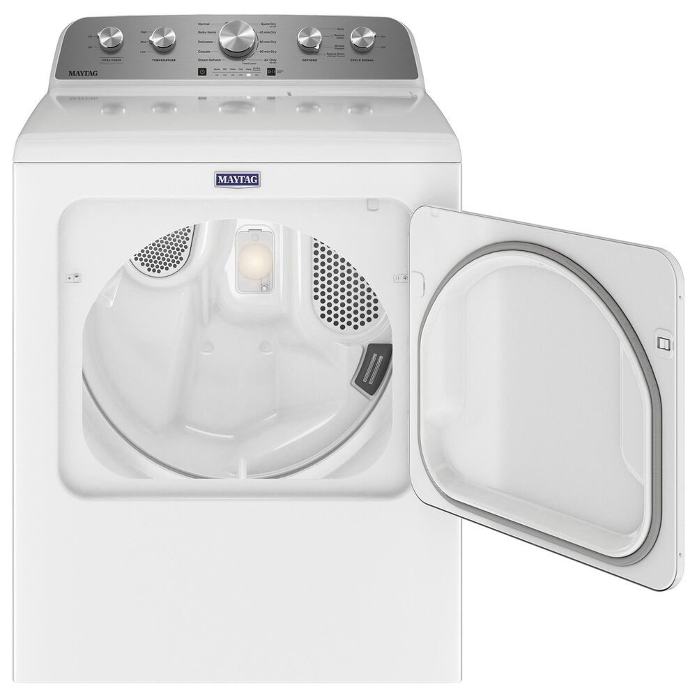Maytag 7 Cu. Ft. Electric Dryer with Steam in White, , large