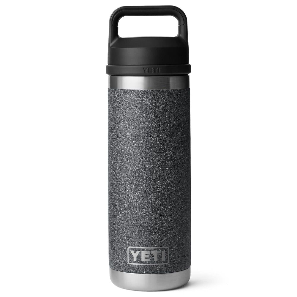 YETI Rambler 18 Oz Bottle with Chug Cap in Black Stone, , large