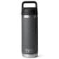 YETI Rambler 18 Oz Bottle with Chug Cap in Black Stone, , large