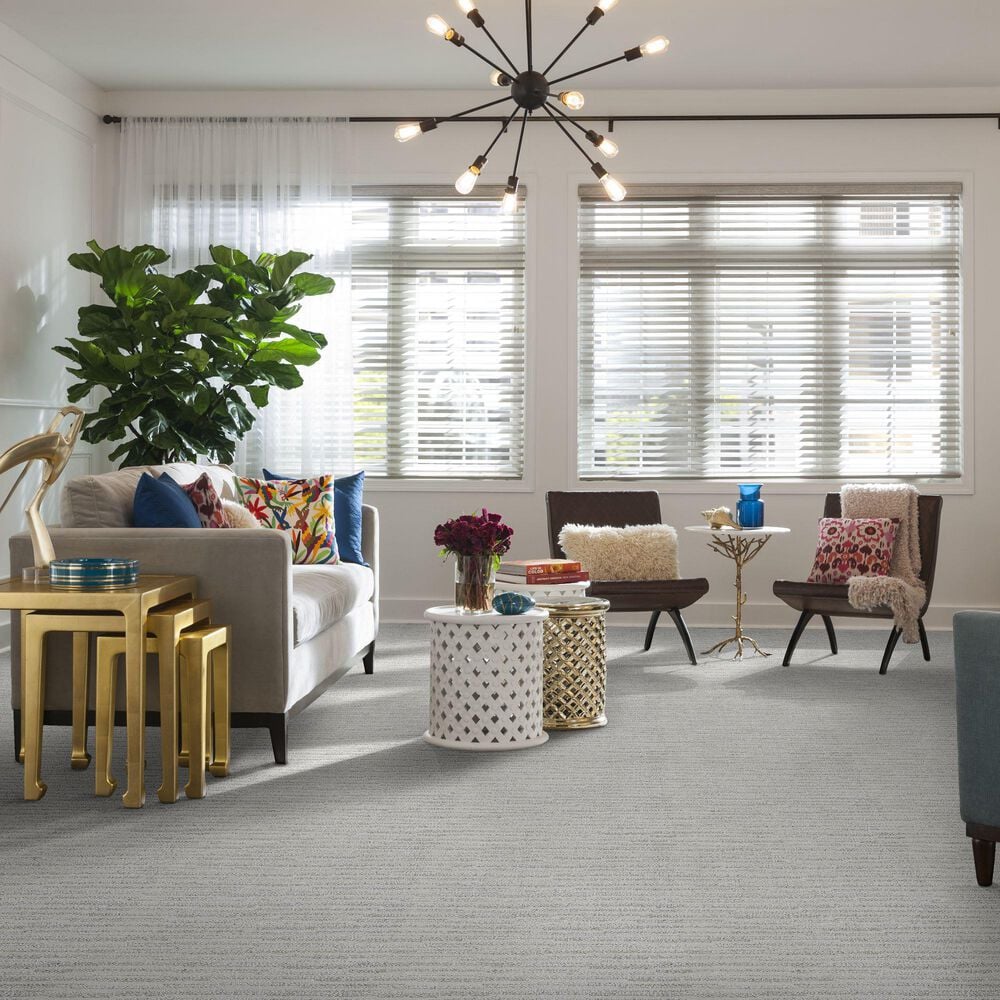 Anderson Tuftex Caress By Shaw Calais Stil Carpet in Glacier Ice, , large