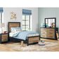 Ashley Vertani 2-Drawer Nightstand in Black and Honey Brown, , large