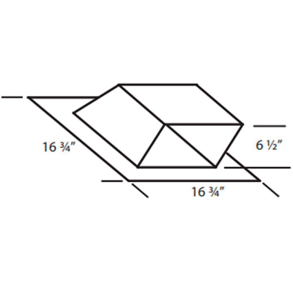 Venta Hood 8" Round Low Profile Roof Jack, , large